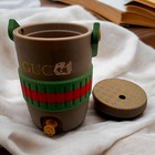 3d Printed Can Cooler Sleeve For 12 Oz Cans Custom Slim Koozie With Keychain And
