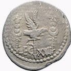 Marc Antony Denarius 32-31 Bce - Authentic -about Vf Quality- Ancient roman Coin