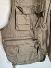 Berkley Cotton Fly Fishing Vest Xxl Brown Multi Pocket Utility Outdoor