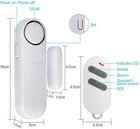 Apartment Anti   theft Alarm 120db Wireless Door Window Sensor W remote Control