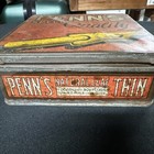 Vintage 1920s Penns Spells Quality Tobacco Advertising Square Tin Can 