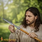 Medieval Spear Head Hand Forged From Carbon Steel Functional Viking Spearhead   