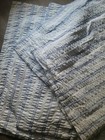 Cremieux Portugal Set Of 2 King Pillow Shams 20 X 36 Blue White Stripe Cotton