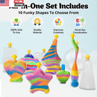 Sand Art For Kids  Arts And Crafts Activity Kit -1 Pack Of 10 Diy Sand Art Bottl