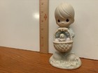 Vintage 1987 Enesco Precious Moments Wishing You A Basket Full Of Blessings Figu