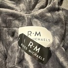 R m  Ross Michaels Men s Gray Plush Belted Tie Robe With Pockets  Xl