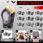 90 Pcs 9 Styles Halloween Popcorn Boxes Cardboard Bags Snack Boxes    