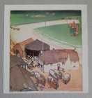 John Platt Sennen Cove Cornwall Vintage Print Of A Woodblock