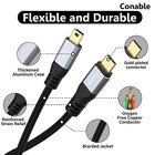 Mini Usb Cable 6 Ft  Usb C To Mini B Cord  Aluminum  Data Sync   Charging
