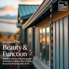 Rain Chains Direct Square Link Rain Chain 8 5ft Black Aluminum     Open Box  new 