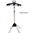 Grey Steamer Hanger Stand Garment Drying Rack Coat Fabric Ironing Bracket