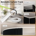 Room Divider Blackout Curtains Extra Wide Ceiling Mounted Curtains Track Sets   