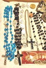 Catholic Crucifix Religious Lot Medals Rosary Virgin Mary Angels