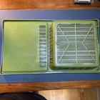 Vintage Avacado Green Plastic Over The Sink Strainer Dish Dryer Mid Century