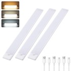Wireless Under Cabinet Lighting 3 Pack  Magnetic Motion Sensor Light 12 Inch