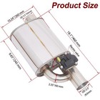 Universal Valved Muffler Kit 2 5 Inch With Exhaust Remote  2pcs left right 