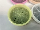 Vintage Tupperware Coasters With Holder Set Of 6 Pastel Colors