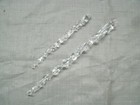 Vtg Set Of 64 Clear Plastic Icicles Christmas Ornaments Drip Dripping 2 Sizes