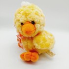 Dan Dee Plush Duck Chick Yellow Stuffed Animal Easter Gingham Bow 9  Dandee 