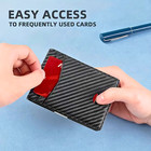 Men   s Slim Rfid Bifold Wallet Credit Card Holder 12 Slots Id Window