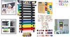 Personalized Martial Arts Belt Display With 10 Belt Capacity And Sticker Set