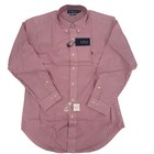 Nwt Ralph Lauren Button Down Shirt Men 16 32 33 Red Striped Classic Fit Pinpoint