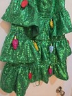 Merry   Bright Holiday Christmas Pet Dog Apparel Sequin Tree Costume Size Xl