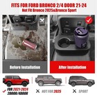 Upgrade Removable Rear Dual Cup Holder For Ford Bronco 2021-2024 2 4