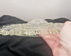 Antique Starburst  Glass Art Deco 3-chain Ceiling Light Fixture Shade W 3 Chains