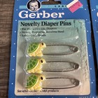 Gerber Novelty Diaper Pins 1991 Turtles 
