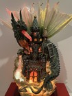 Vintage From The Ray Chia Collection Dragon Guarding Castle Fiber Optics Tested 