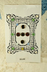Bc 5 - Lot Of 20 Antique  Vintage Buttons  Glass  On Display Card