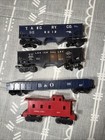 Vintage O-scale Lionel Train Cars Lot Of 4 Boxcar 6167 B o Leigh Valley 9012