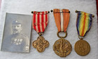 Czechoslovakia Ww1 Lot-3 Medals Legionnaire Volunteer Russia   Photo 1918-20