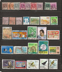 Bulk Lot  1 -  108 Different Stamps From Ceylon  Sri Lanka