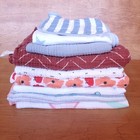 Muslin 9 Piece Cotton Lot 7 Swaddle Blankets Bib Sleep Sack Aiden Anais   More