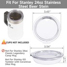 2pcs Cup Lids Compatible With Stanley 24oz Stainless Steel Beer Steins Beer M   