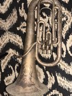 Vintage Pan American Elkhart Ind Usa 3 Valve Alto Tenor Horn Engraved Works