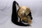 Medieval Roman Celtic Montefortino Brass Helmet W  Plume   Larp Cosplay Armor
