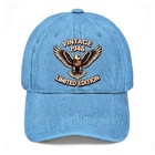 Vintage 1946 Classic Hat Eagle Graphic Unisex Washed Baseball Cap Novelty Gift