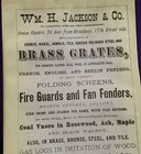 Directory Ad New York City Broadway Nyc William H Jackson Co  Fire Hearths