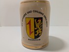 Vintage Mannheim Germany Us Army Bfv Officers Civilians Open Mess Beer Stein 0 5