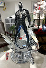 Marvel Chrome Symbiote Spider Man Custom Statue 1 4 Bushi Venom   Sideshow Bk