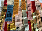 1930   s Nebraska Volunteer Fire Dept  Convention Ribbons gretna hahn sutton edgar