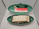 Singer 1960 Slant Needle Buttonholer 489500 Or 489510 Green Case With Templates