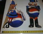 Vintage 1990s  pepsi Cola  Xmas Cardboard Cut Out Elf   Nutcracker Store Display