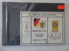 Set Of 7 1980 Moscow Olympics Stamps Equatorial Guinea   German Souvenir Card