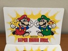 Lot Of 2 Nintendo Super Mario Bros Pvc Placemats 1989 18 x12  Retro Vintage 80   s