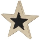 New Primitive Stars Shelf Sitters Black Beige Wood Patriotic Rustic 9 