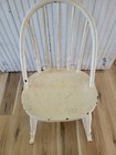 Mybest  Chippy Crackly Primitive Farm Layered Paint White Child s Rocking Chair 
